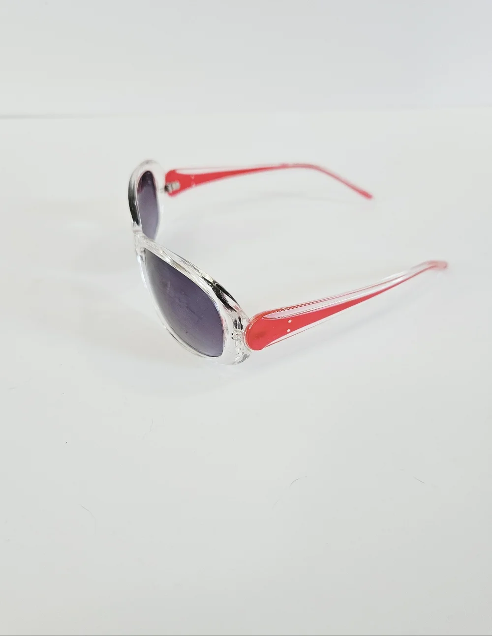 Vintage Dolce & Gabbana Wayfarer Red Large Gradient Frame Smoke Lens Sunglasses